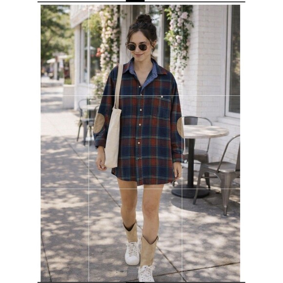 Vintage Pendleton Wool Plaid Shirt Jacket Elbow Patches USA Mens M/unisex